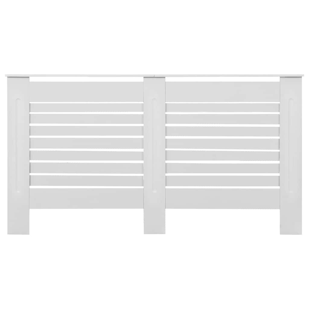 vidaXL Κάλυμμα Καλοριφέρ Λευκό 152 x 19 x 81,5 εκ. από MDF