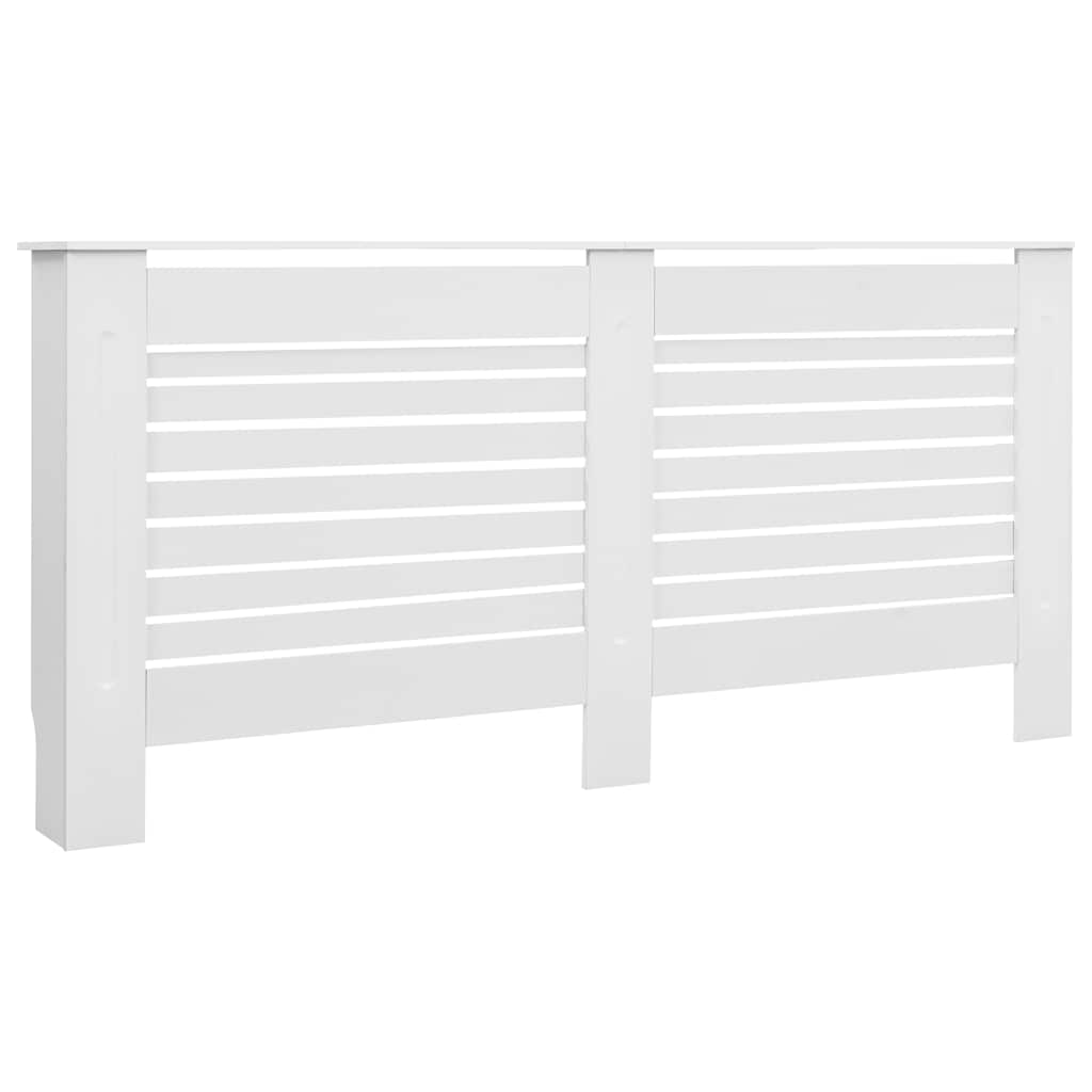vidaXL Κάλυμμα Καλοριφέρ Λευκό 172 x 19 x 81,5 εκ. από MDF