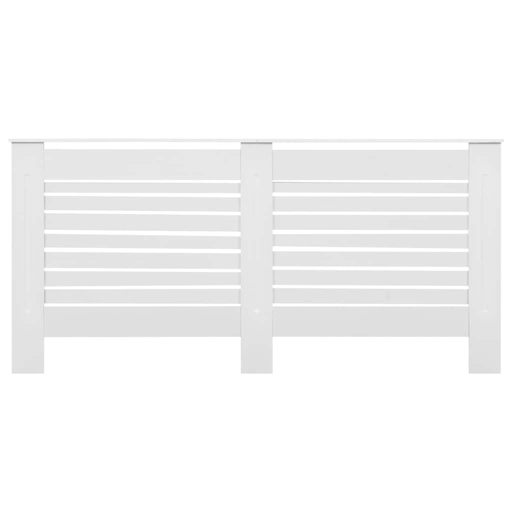 vidaXL Κάλυμμα Καλοριφέρ Λευκό 172 x 19 x 81,5 εκ. από MDF
