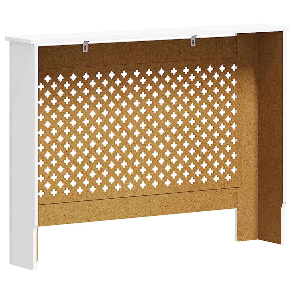 vidaXL Κάλυμμα Καλοριφέρ Λευκό 112 x 19 x 81,5 εκ. από MDF