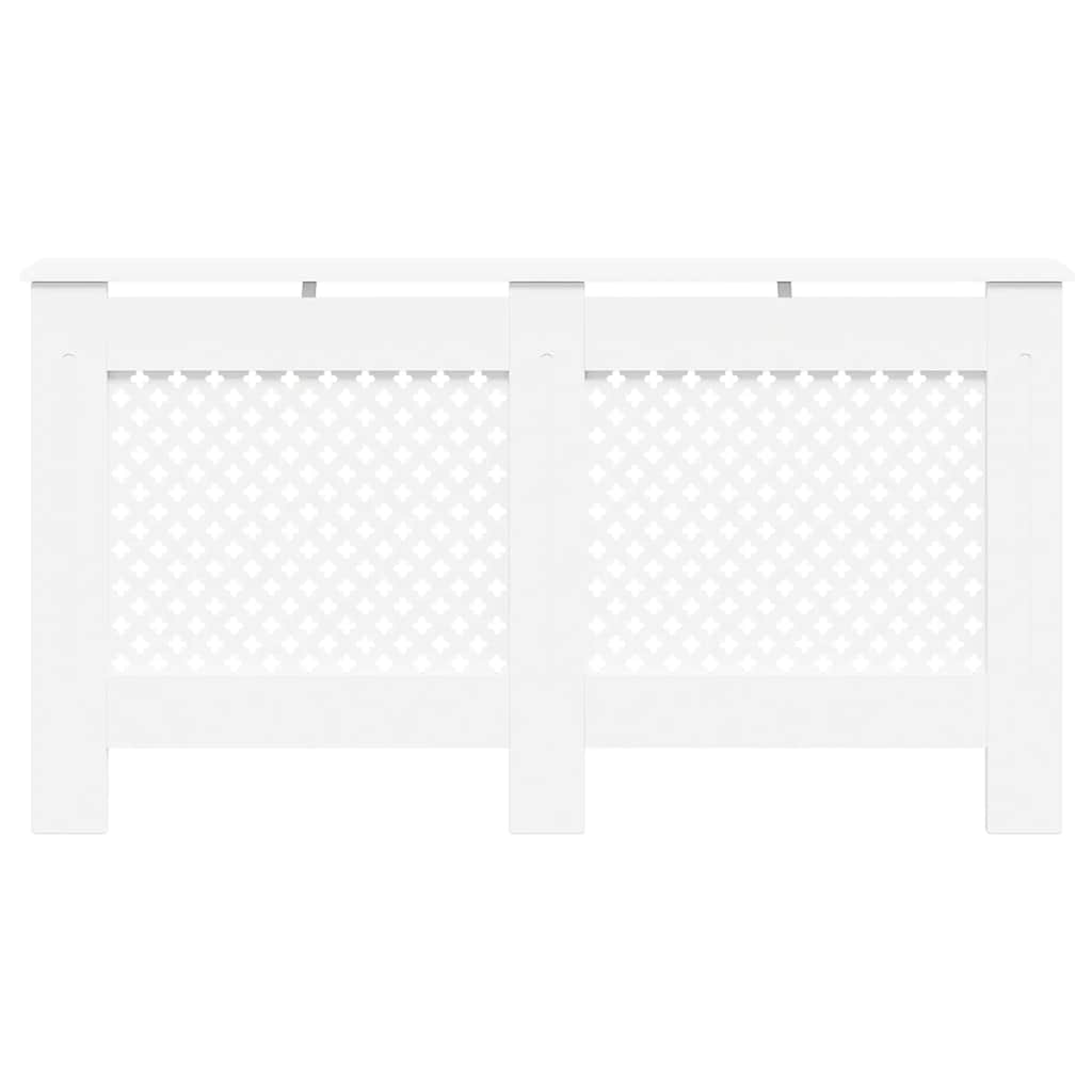 vidaXL Κάλυμμα Καλοριφέρ Λευκό 152 x 19 x 81,5 εκ. από MDF