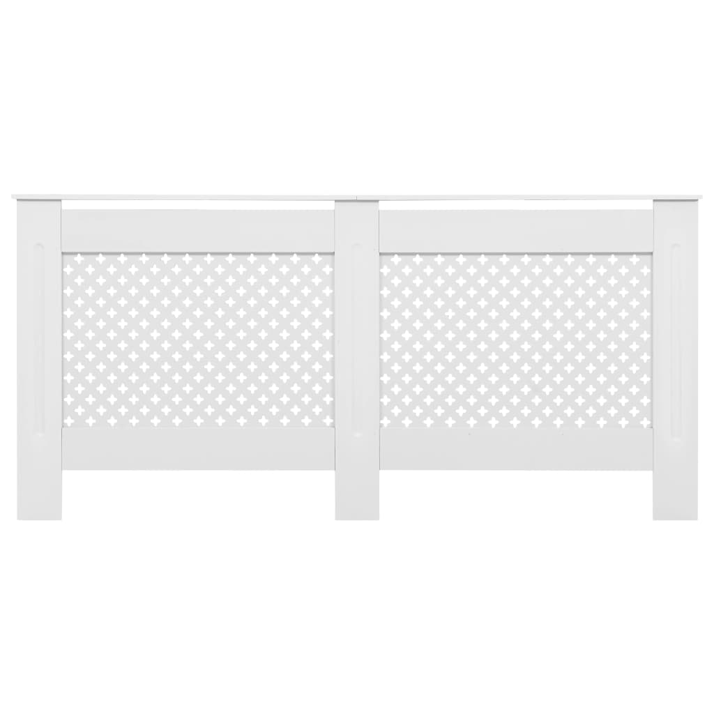 vidaXL Κάλυμμα Καλοριφέρ Λευκό 172 x 19 x 81,5 εκ. από MDF
