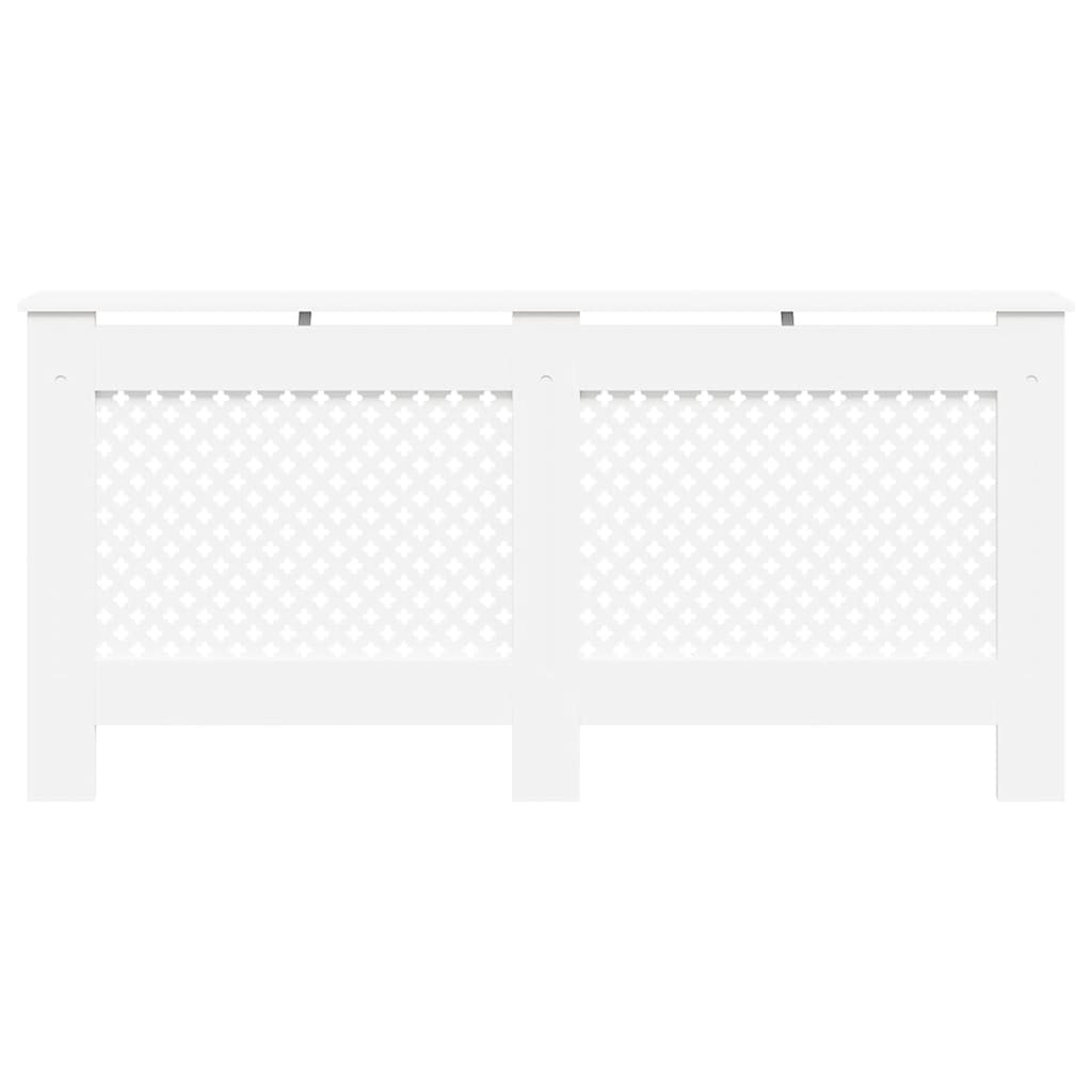 vidaXL Κάλυμμα Καλοριφέρ Λευκό 172 x 19 x 81,5 εκ. από MDF