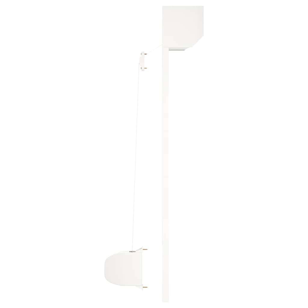 vidaXL Παντζούρι Ρολό Λευκό 100 x 100 εκ. από Αλουμίνιο