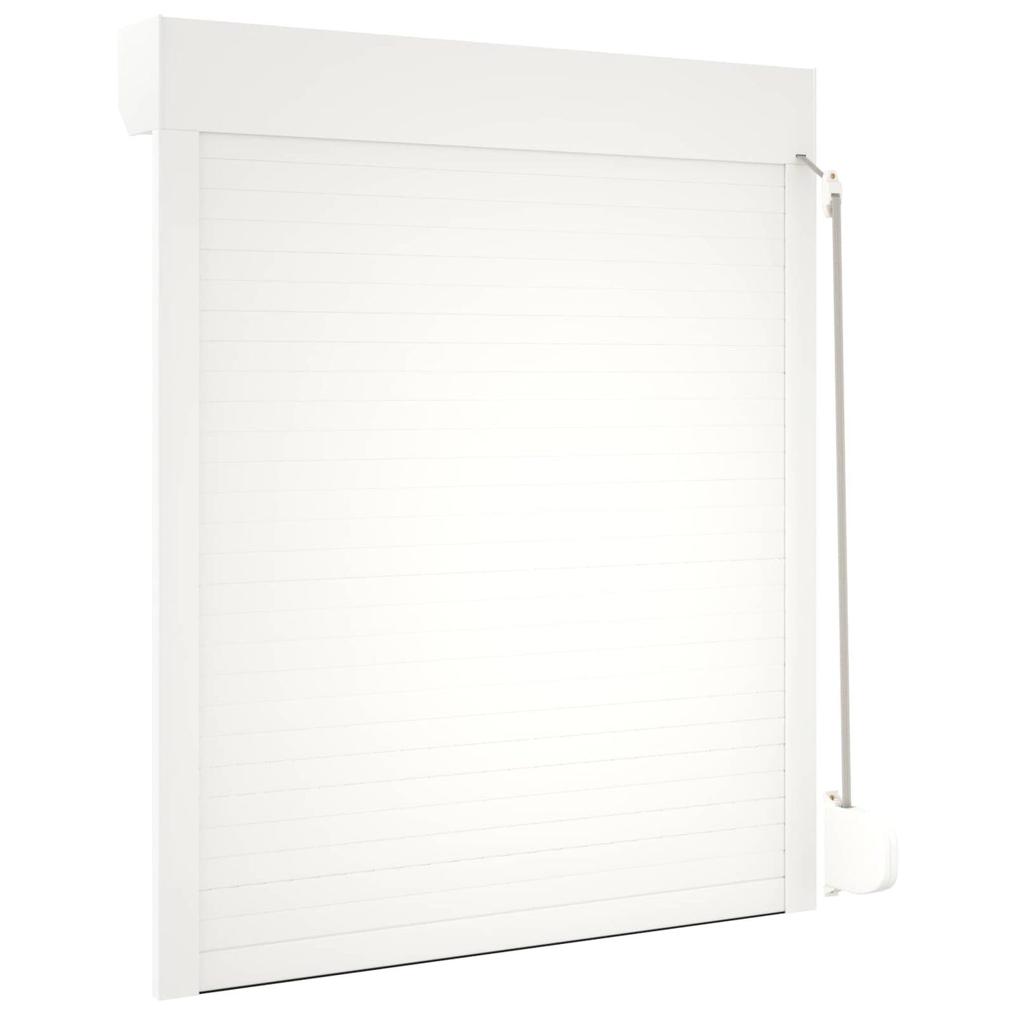 vidaXL Ρολό εισόδου Λευκός 100 x 130 cm Αλουμίνιο και Πολυουρεθάνη
