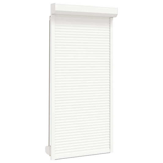 vidaXL Ρολό εισόδου Λευκός 100 x 210 cm Αλουμίνιο και Πολυουρεθάνη