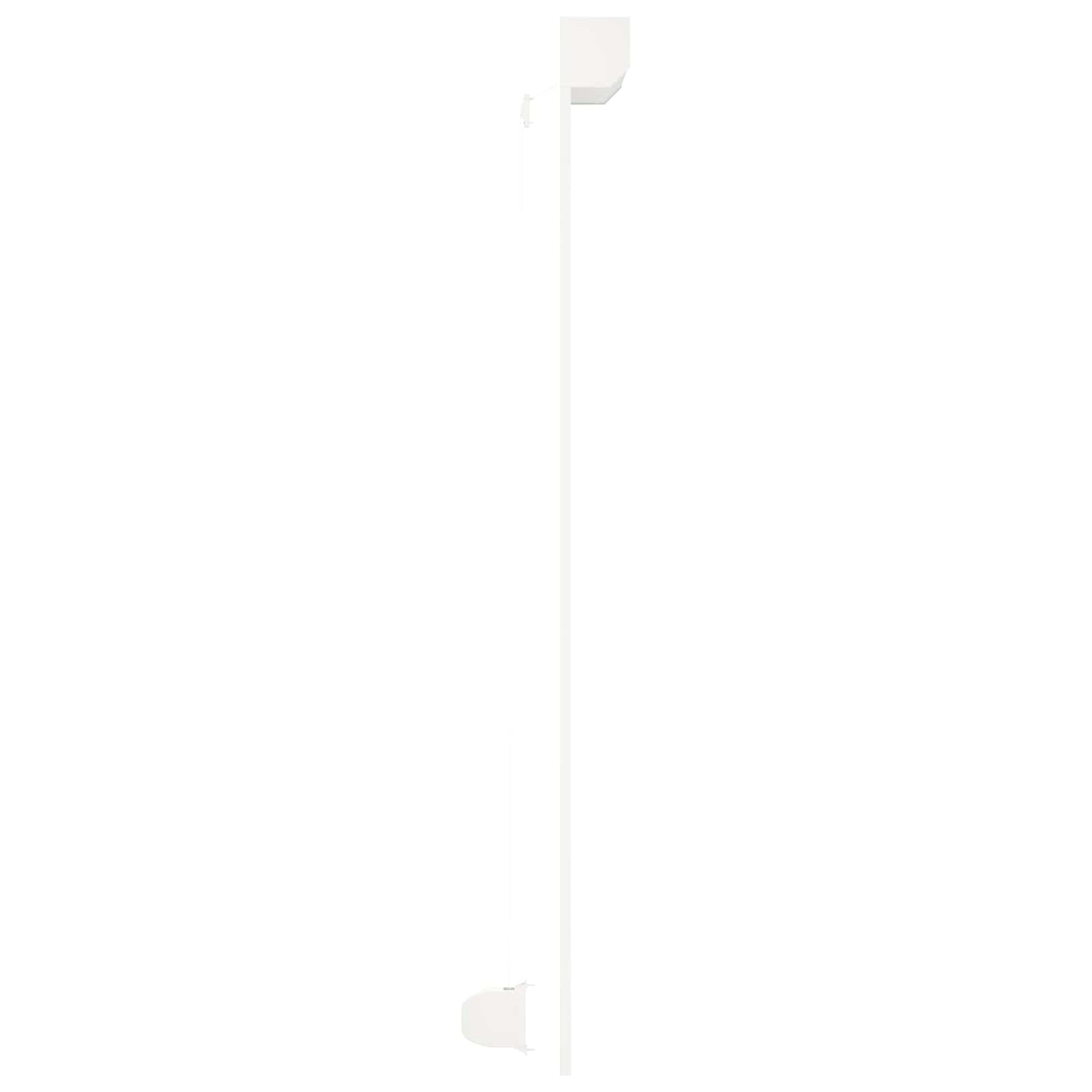 vidaXL Ρολό εισόδου Λευκός 100 x 210 cm Αλουμίνιο και Πολυουρεθάνη