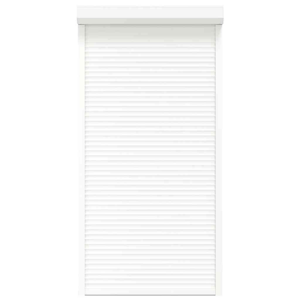 vidaXL Παντζούρι Ρολό Λευκό 110 x 220 εκ. από Αλουμίνιο