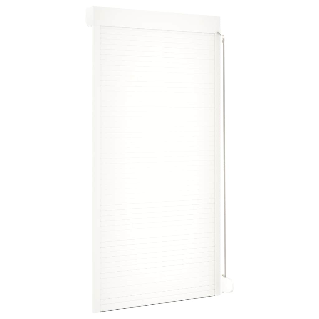 vidaXL Παντζούρι Ρολό Λευκό 110 x 220 εκ. από Αλουμίνιο