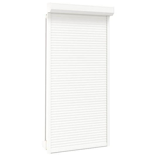 vidaXL Ρολό εισόδου Λευκός 110 x 220 cm Αλουμίνιο και Πολυουρεθάνη