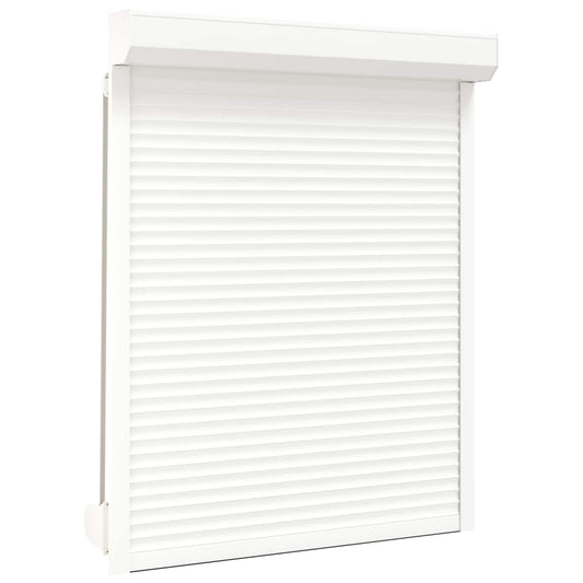 vidaXL Ρολό εισόδου Λευκός 120 x 150 cm Αλουμίνιο και Πολυουρεθάνη