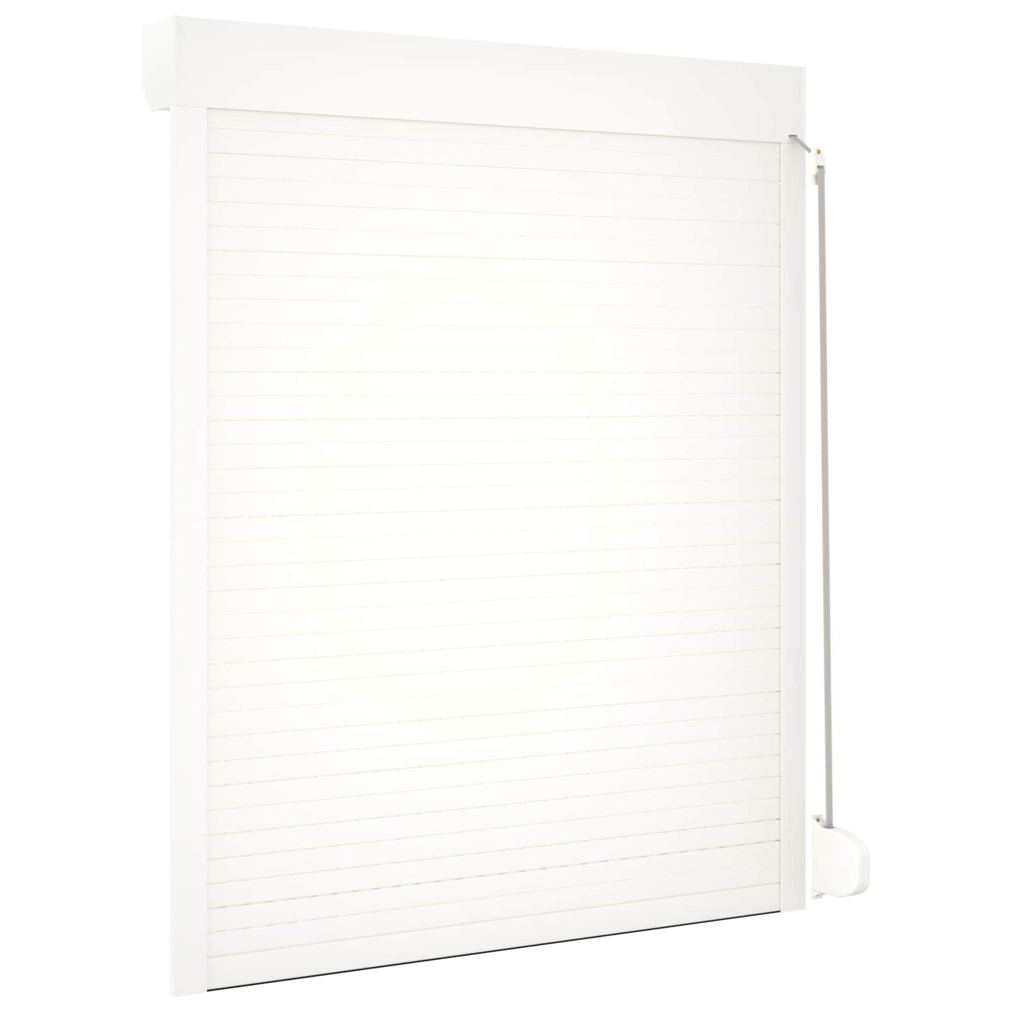 vidaXL Ρολό εισόδου Λευκός 120 x 150 cm Αλουμίνιο και Πολυουρεθάνη