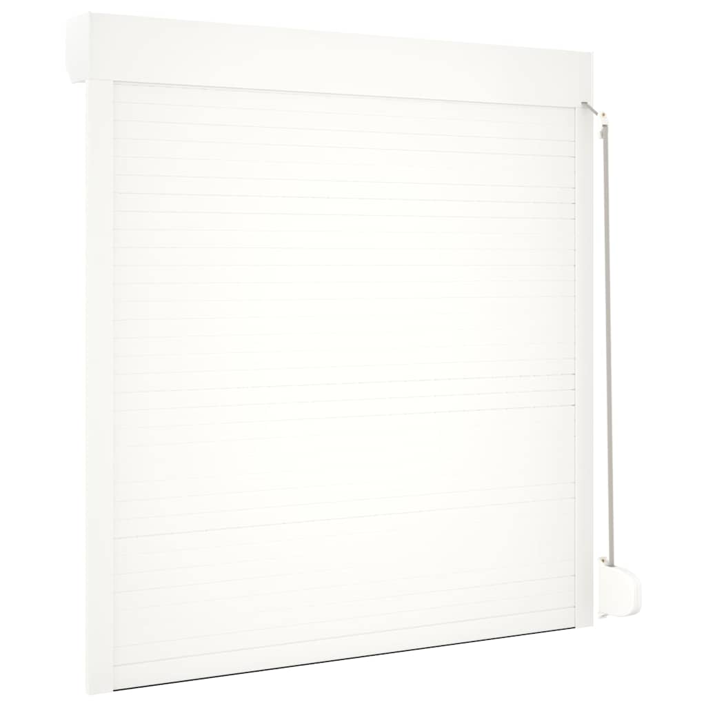 vidaXL Παντζούρι Ρολό Λευκό 130 x 140 εκ. από Αλουμίνιο