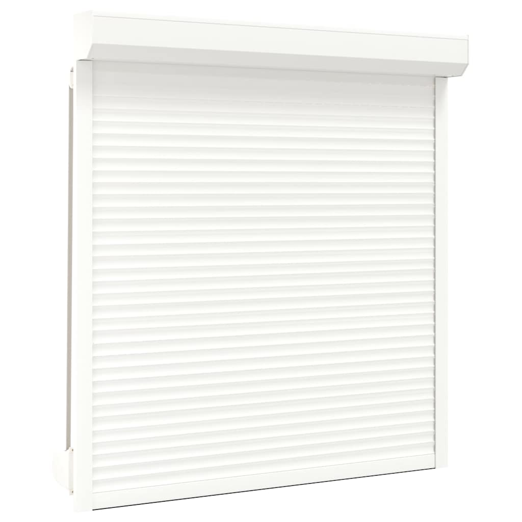 vidaXL Παντζούρι Ρολό Λευκό 140 x 150 εκ. από Αλουμίνιο