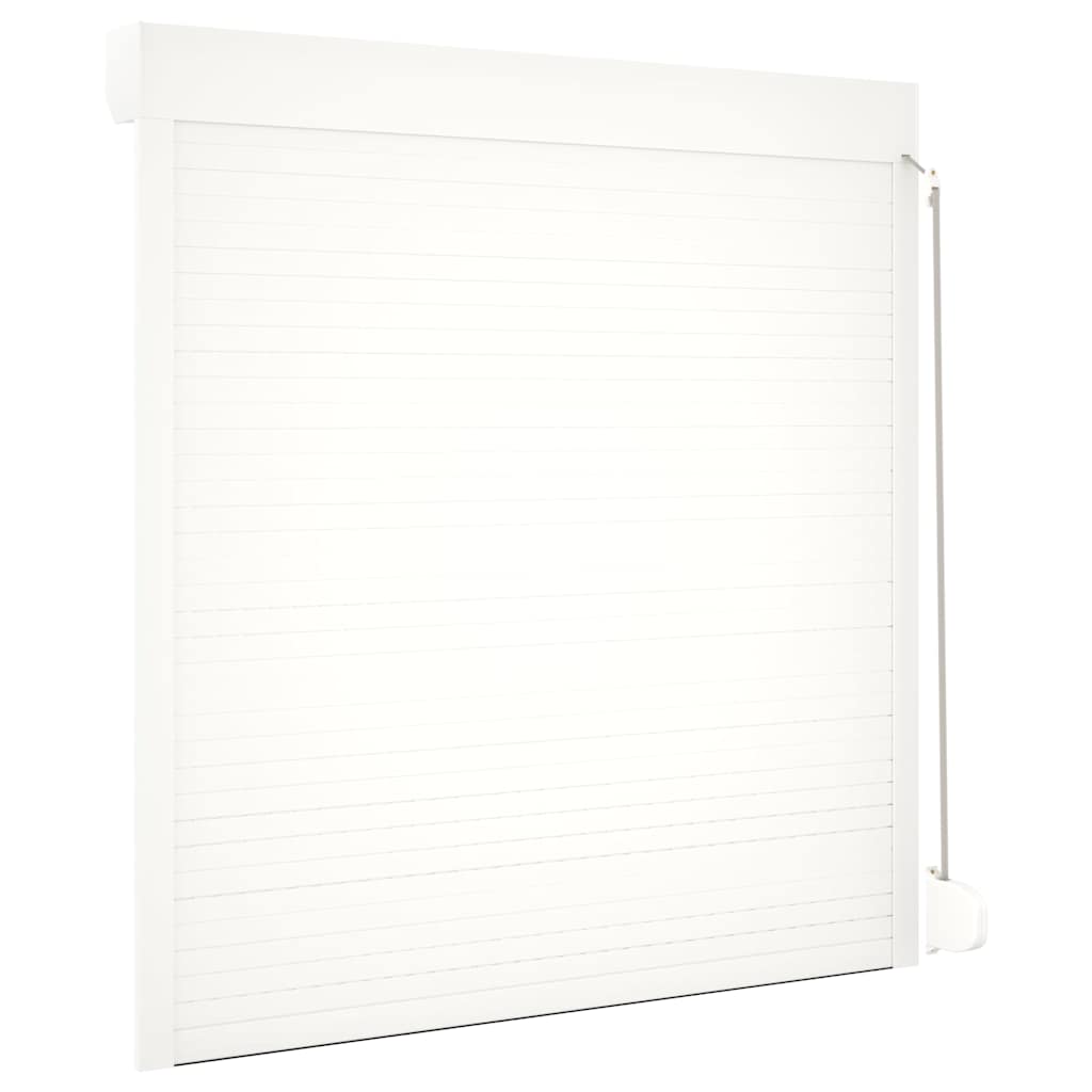 vidaXL Παντζούρι Ρολό Λευκό 140 x 150 εκ. από Αλουμίνιο
