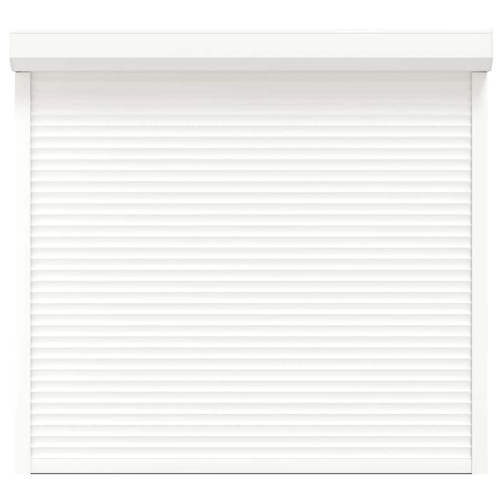 vidaXL Παντζούρι Ρολό Λευκό 160 x 150 εκ. από Αλουμίνιο