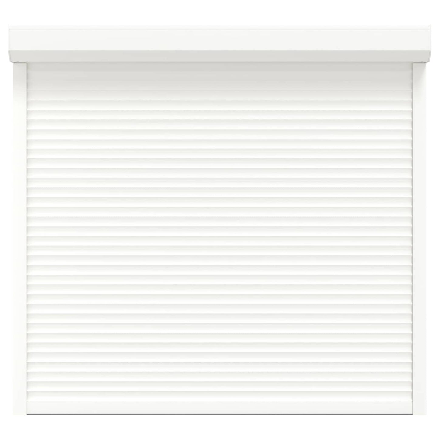 vidaXL Ρολό εισόδου Λευκός 160 x 150 cm Αλουμίνιο και Πολυουρεθάνη