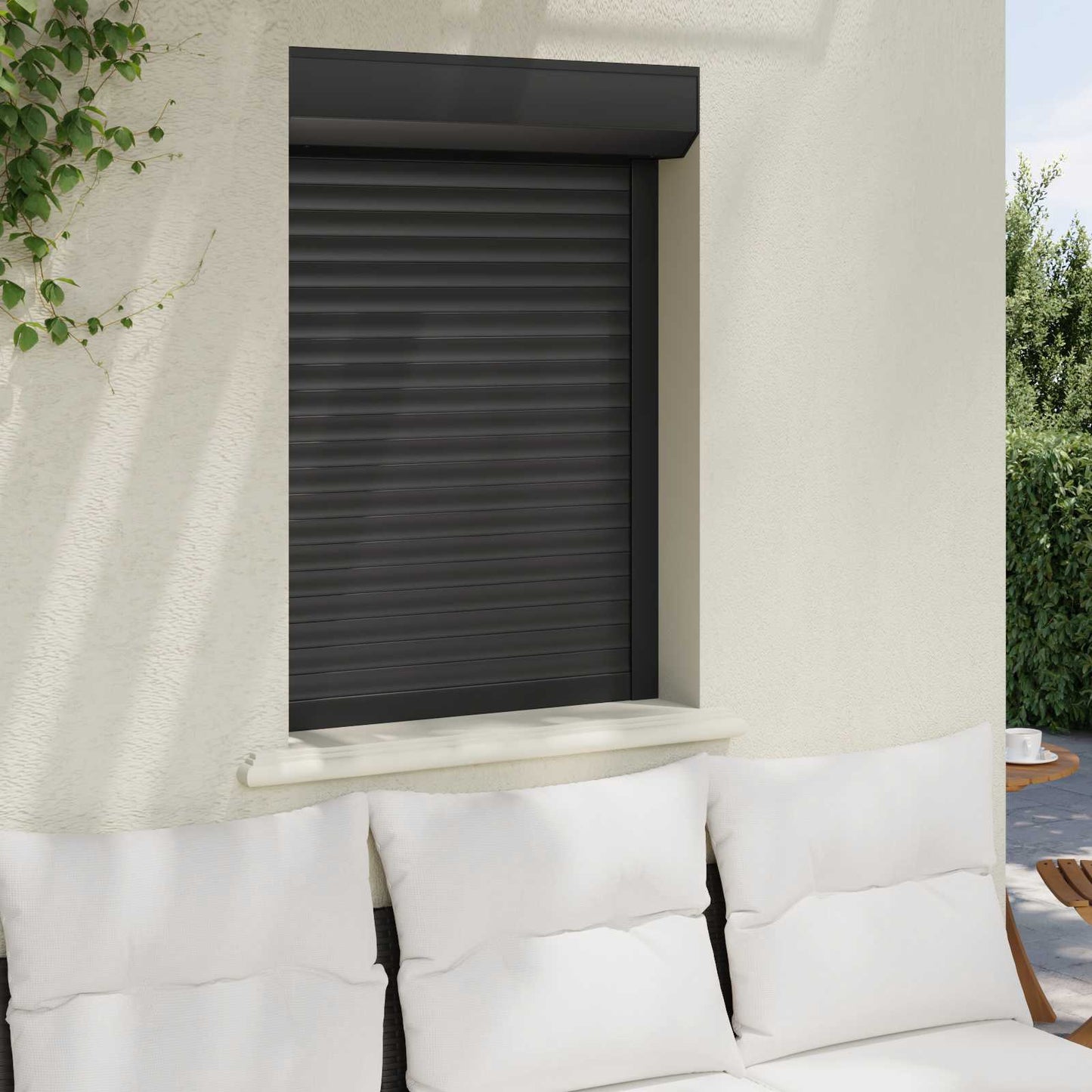 vidaXL Ρολό εισόδου Ανθρακί 70 x 100 cm Αλουμίνιο και Πολυουρεθάνη