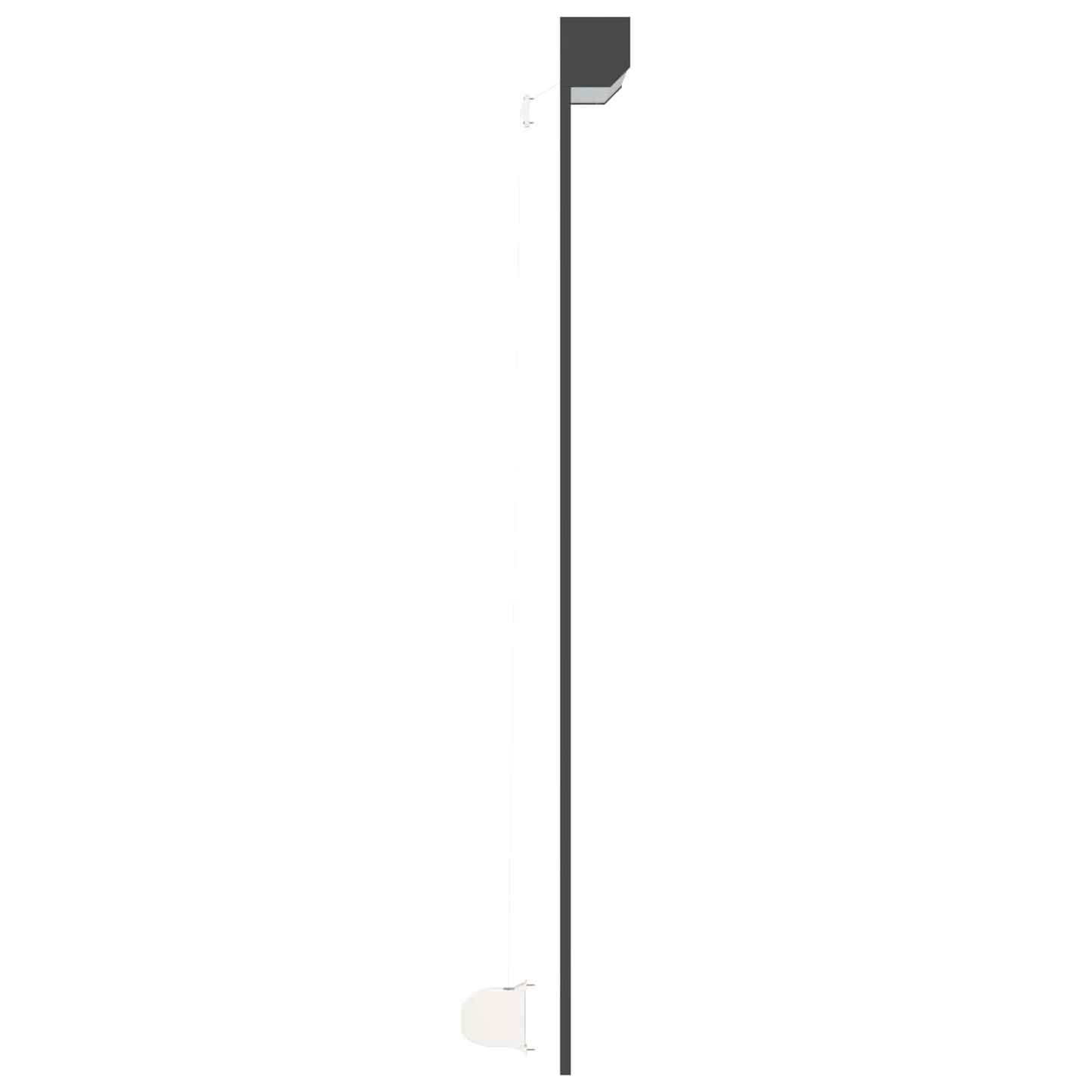 vidaXL Ρολό εισόδου Ανθρακί 100 x 210 cm Αλουμίνιο και Πολυουρεθάνη