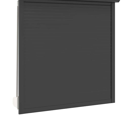 vidaXL Ρολό εισόδου Ανθρακί 130 x 140 cm Αλουμίνιο και Πολυουρεθάνη