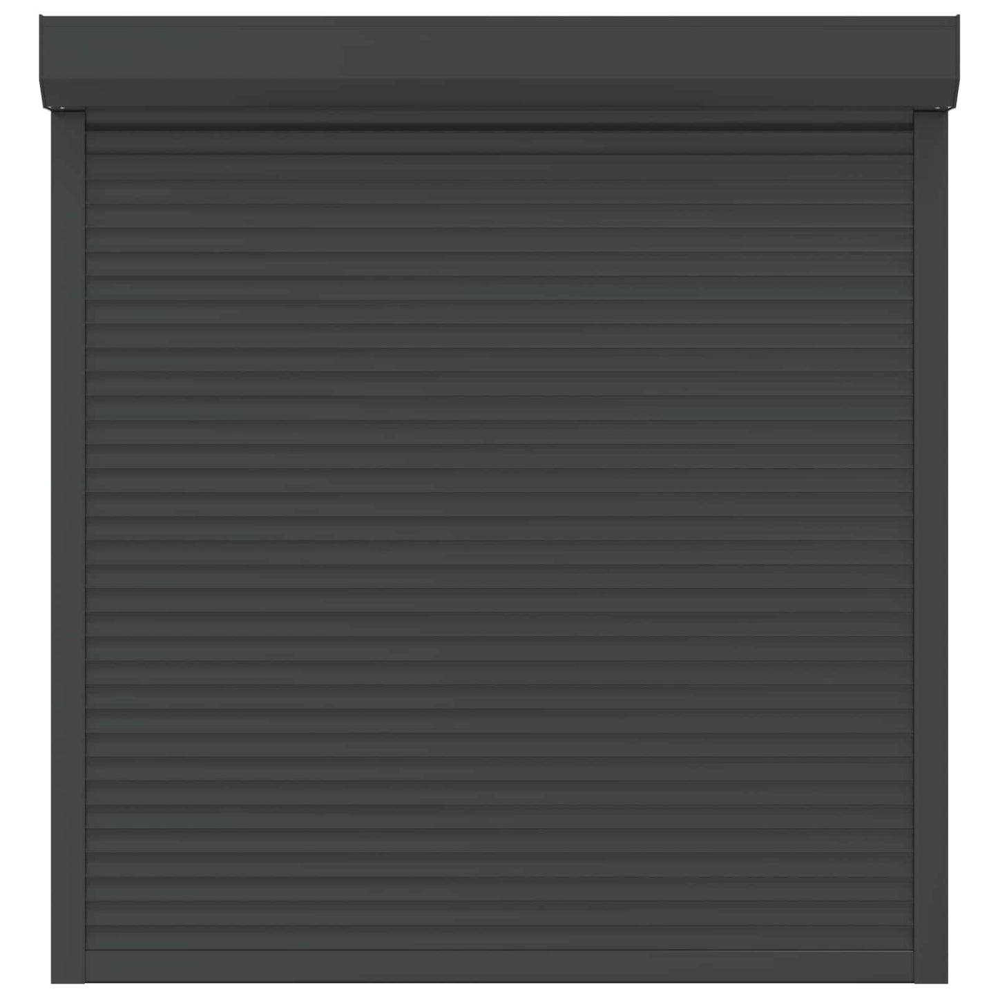 vidaXL Ρολό εισόδου Ανθρακί 140 x 150 cm Αλουμίνιο και Πολυουρεθάνη
