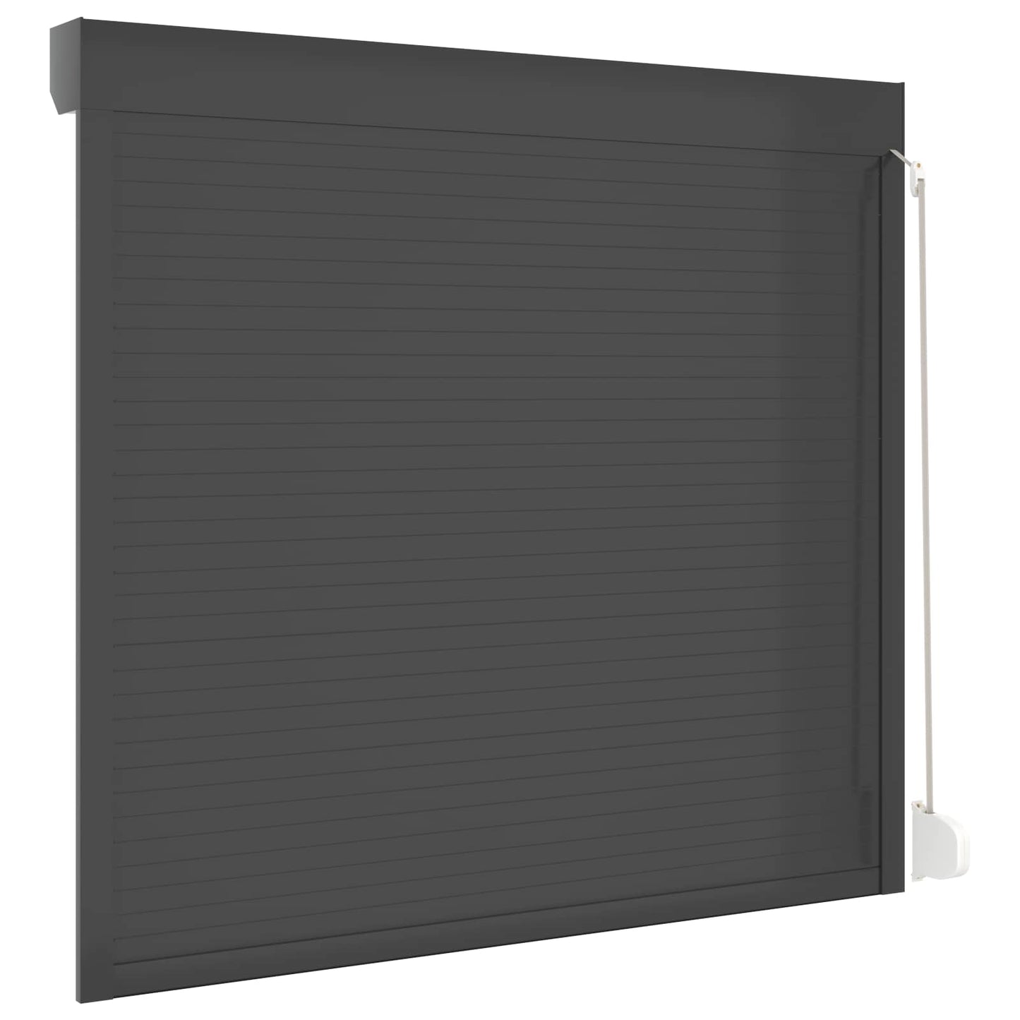 vidaXL Ρολό εισόδου Ανθρακί 160 x 150 cm Αλουμίνιο και Πολυουρεθάνη