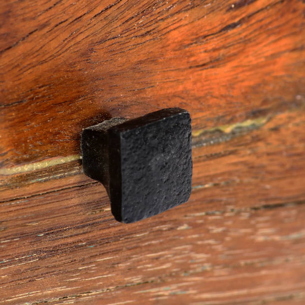 vidaXL Κομοδίνο 40 x 30 x 50 εκ. από Μασίφ Ανακυκλωμένο Ξύλο + Ατσάλι