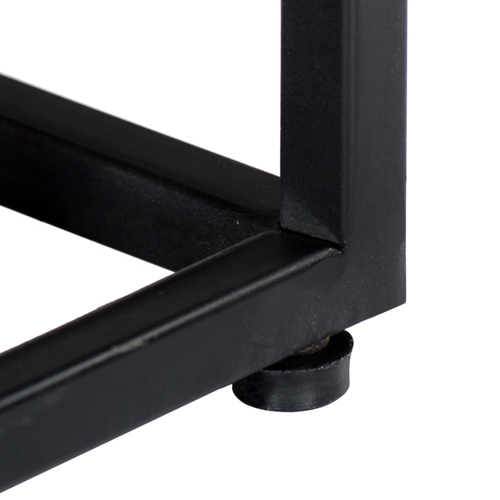 vidaXL Κομοδίνο 40 x 30 x 50 εκ. από Μασίφ Ανακυκλωμένο Ξύλο + Ατσάλι