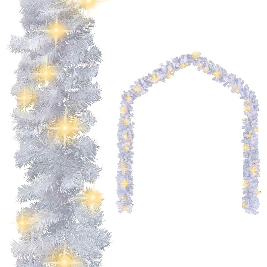 vidaXL Γιρλάντα Χριστουγεννιάτικη με Λαμπάκια LED Λευκή 10 μ.