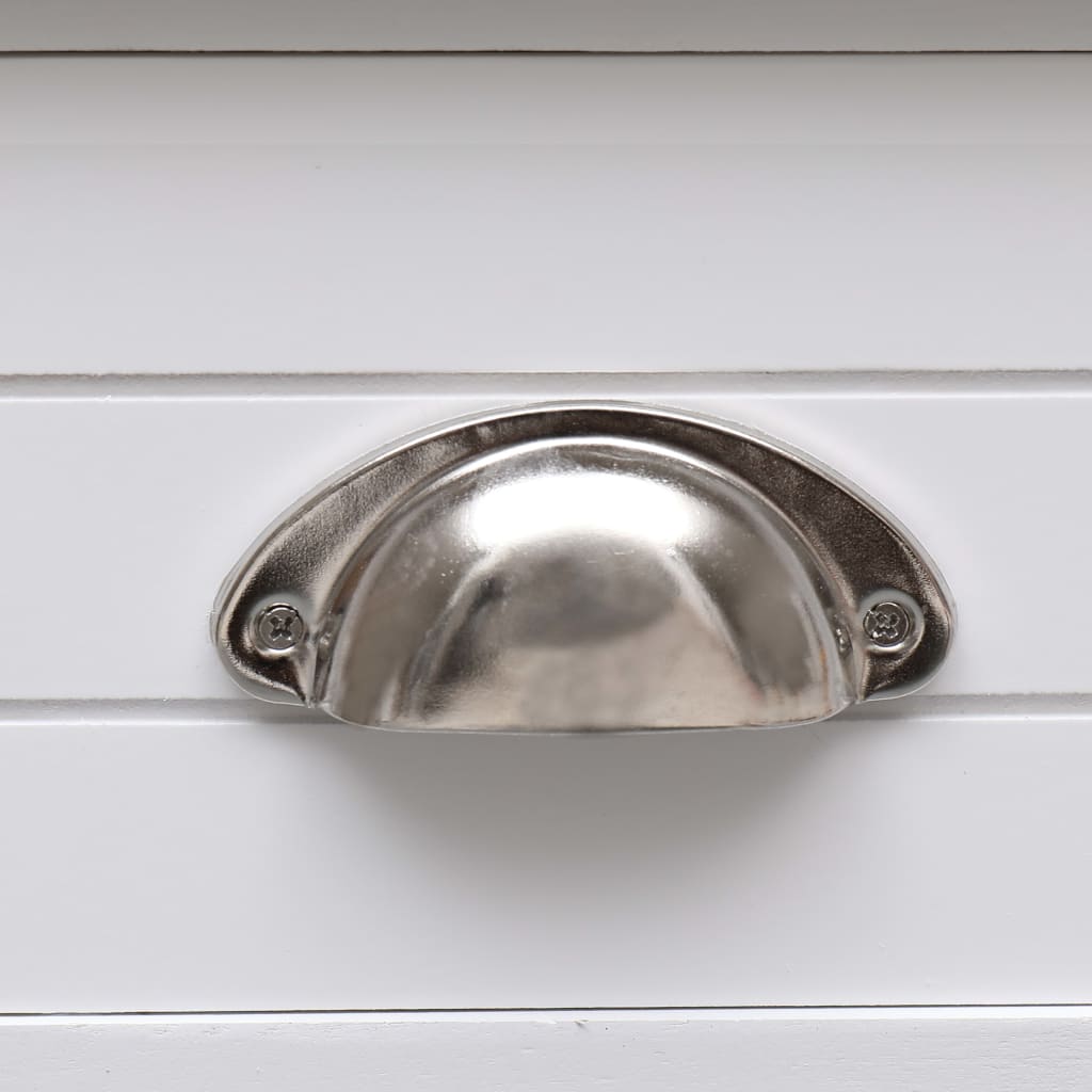 vidaXL Τραπέζι Βοηθητικό Λευκό 40 x 40 x 40 εκ. από Ξύλο Παυλώνιας