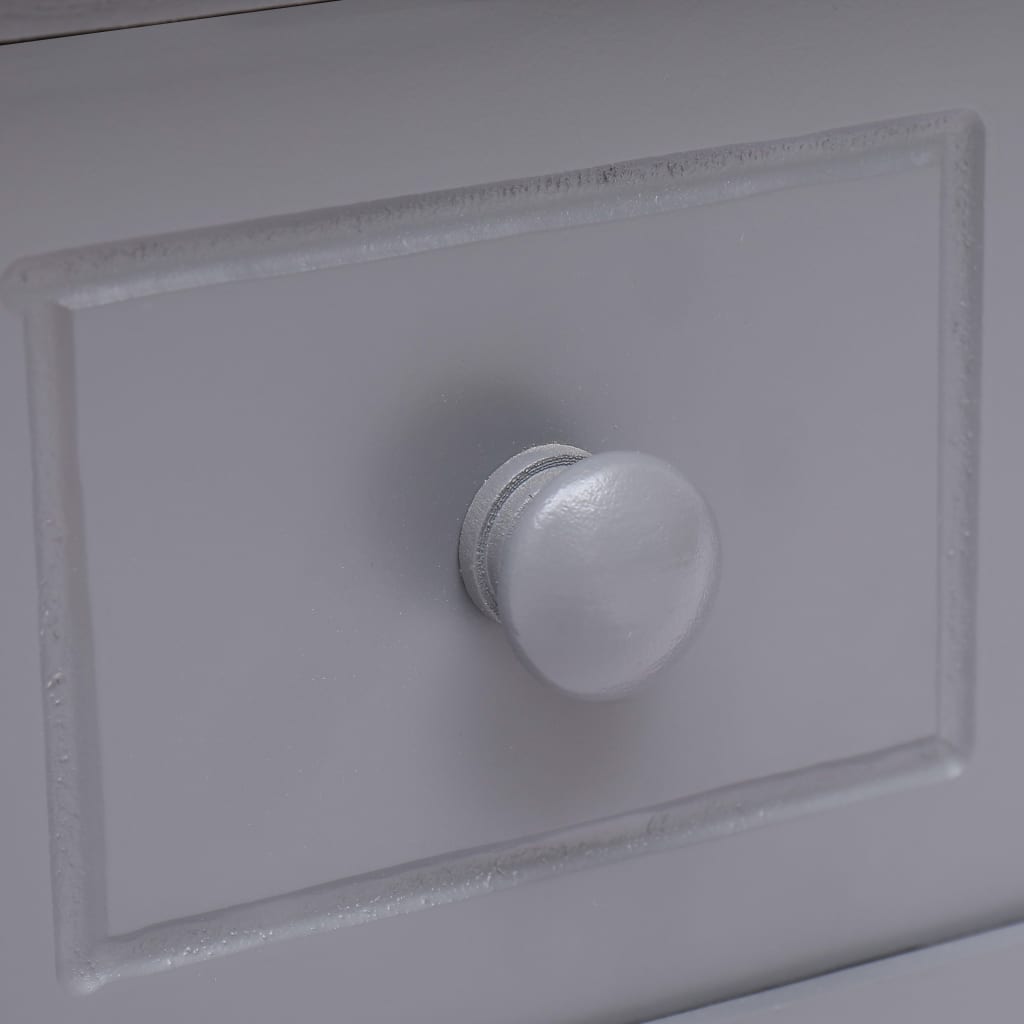 vidaXL Τραπέζι Βοηθητικό Γκρι 40 x 40 x 40 εκ. από Ξύλο Παυλώνιας