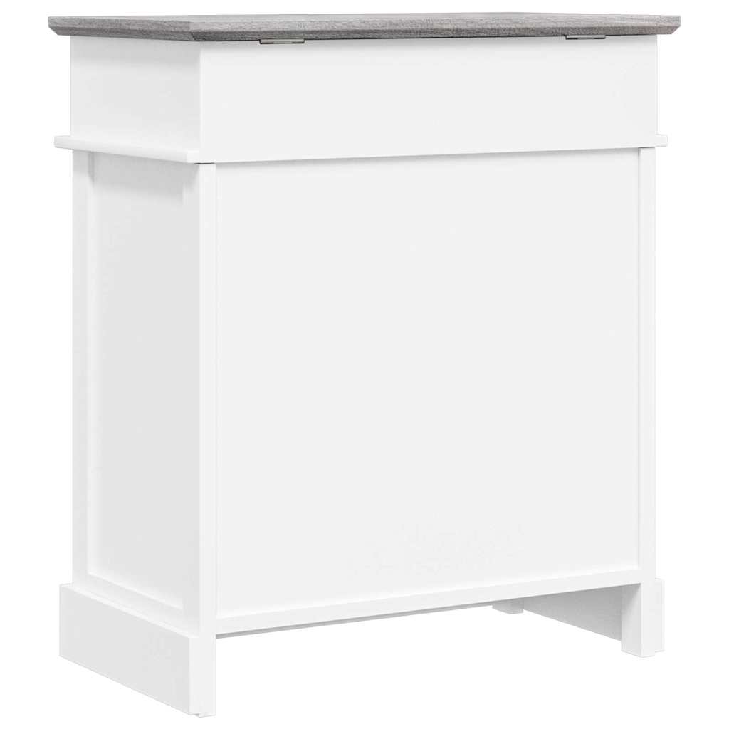 vidaXL Παπουτσοθήκη Γκρι 50 x 28 x 58 εκ. από Ξύλο Παυλώνιας