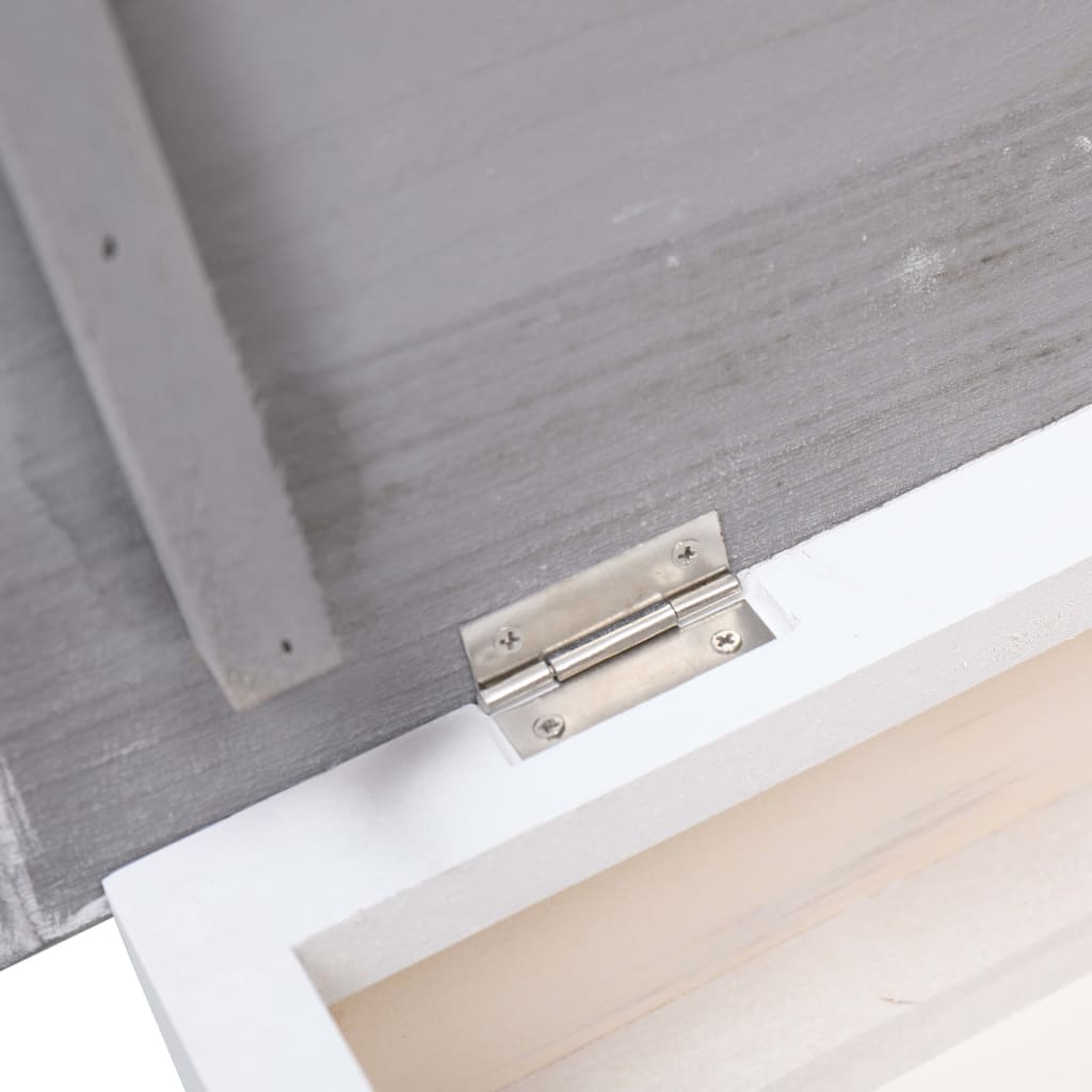 vidaXL Παπουτσοθήκη Γκρι 50 x 28 x 58 εκ. από Ξύλο Παυλώνιας