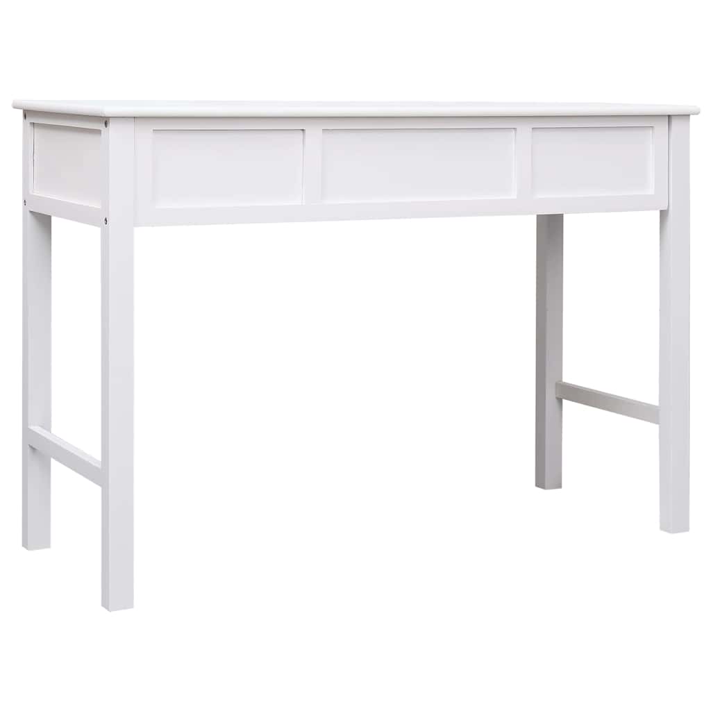 vidaXL Γραφείο Λευκό 110 x 45 x 76 εκ. Ξύλινο