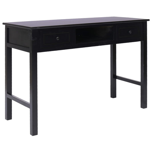 vidaXL Γραφείο Μαύρο 110 x 45 x 76 εκ. Ξύλινο