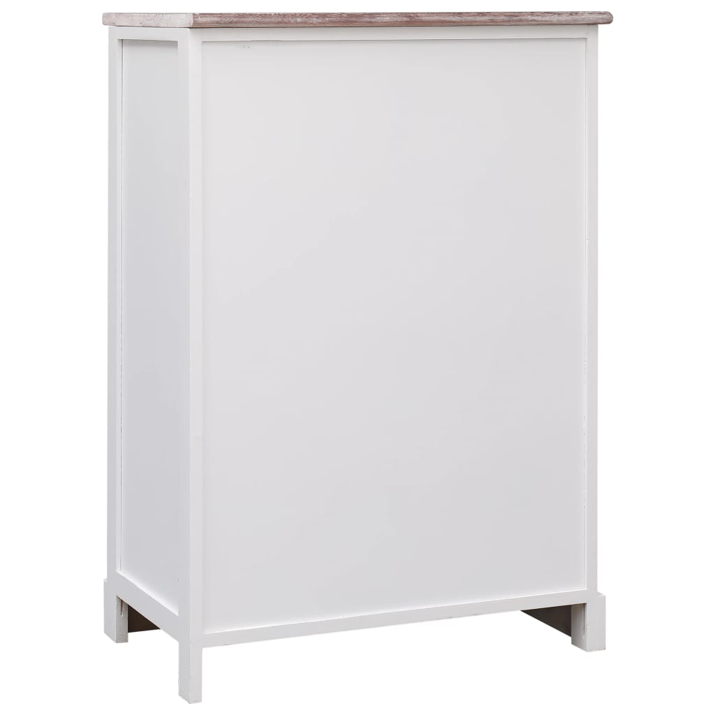vidaXL Ντουλάπι με 10 Συρτάρια Καφέ 113 x 30 x 79 εκ. από Ξύλο