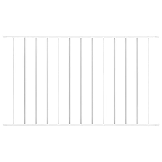 vidaXL Πάνελ Περίφραξης από Ατσάλι με Ηλεκτροστατική Βαφή 1,63x1 μ. Λευκό