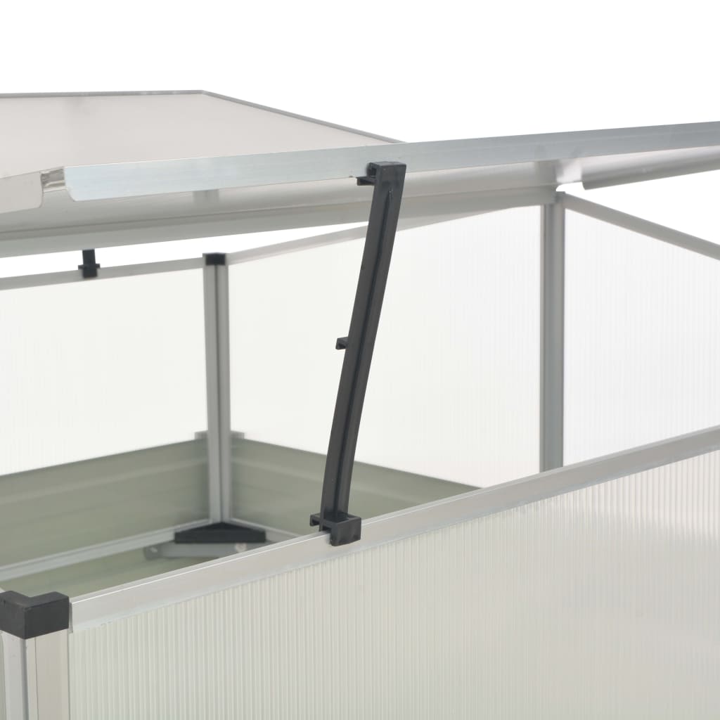 vidaXL Θερμοκήπιο Σπορείο Ανθρακί 100x100x77 εκ. Γαλβανισμένος Χάλυβας