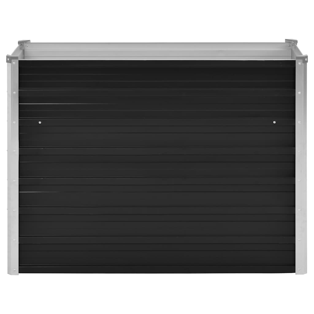 vidaXL Ζαρντινιέρα Υπερυψωμένη Ανθρακί 100x40x77 εκ. Γαλβαν. Χάλυβας