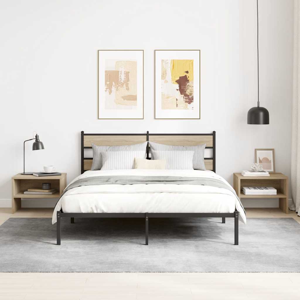 vidaXL Κομοδίνο Χρώμα Sonoma Δρυς 40 x 30 x 30 εκ. από Επεξ. Ξύλο