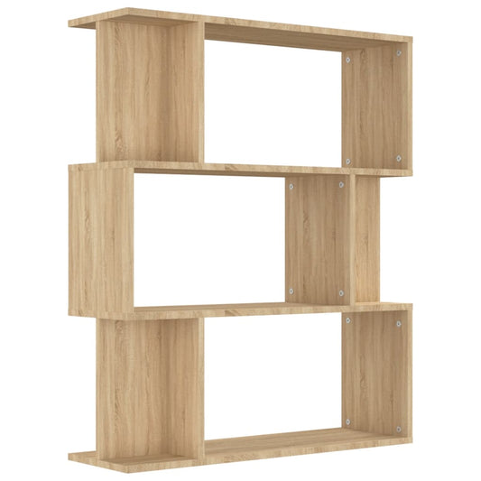 vidaXL Βιβλιοθήκη/Διαχωριστικό Sonoma Δρυς 80x24x96 εκ. Επεξ. Ξύλο