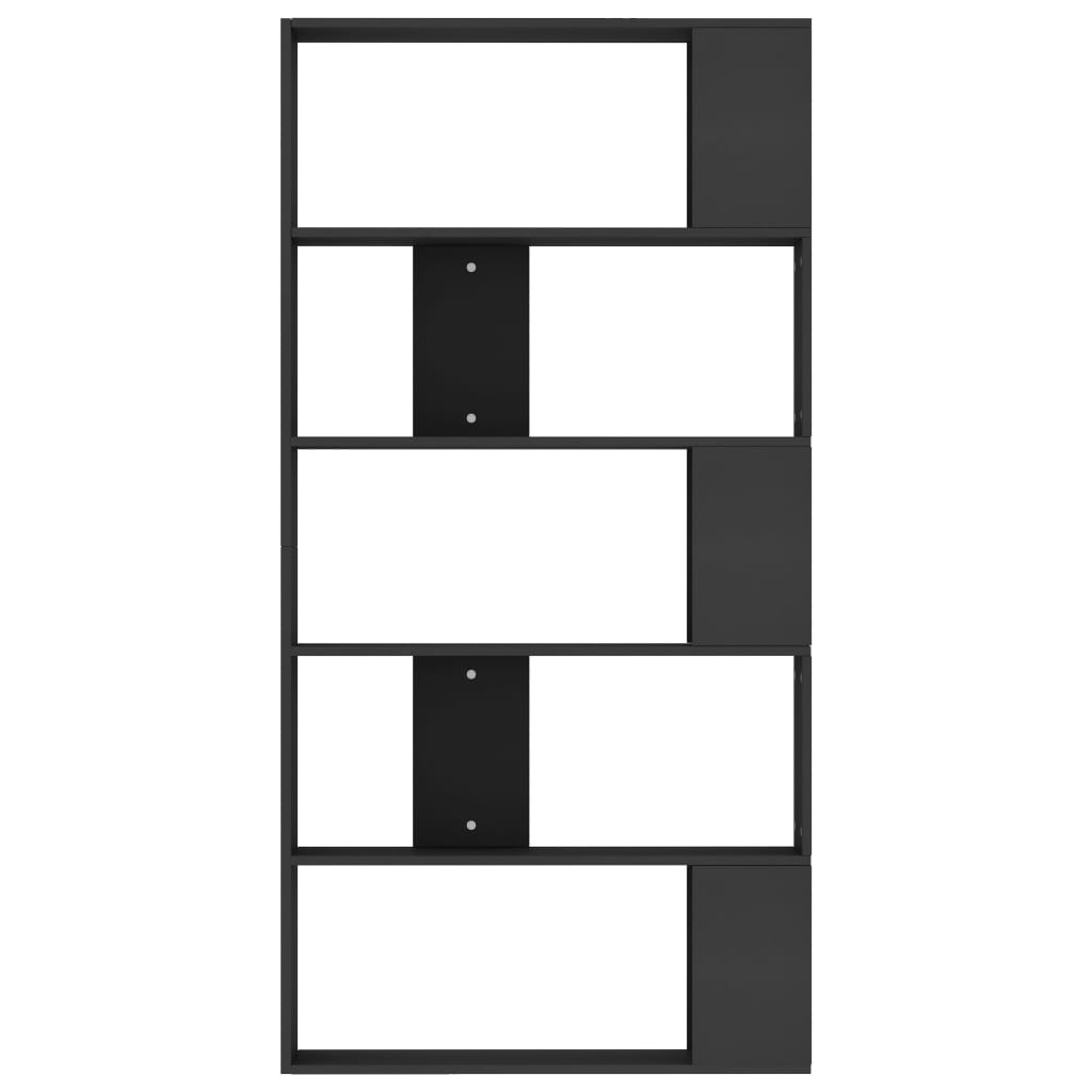 vidaXL Βιβλιοθήκη/Διαχωριστικό Χώρου Μαύρο 80x24x159 εκ. Επεξ. Ξύλο