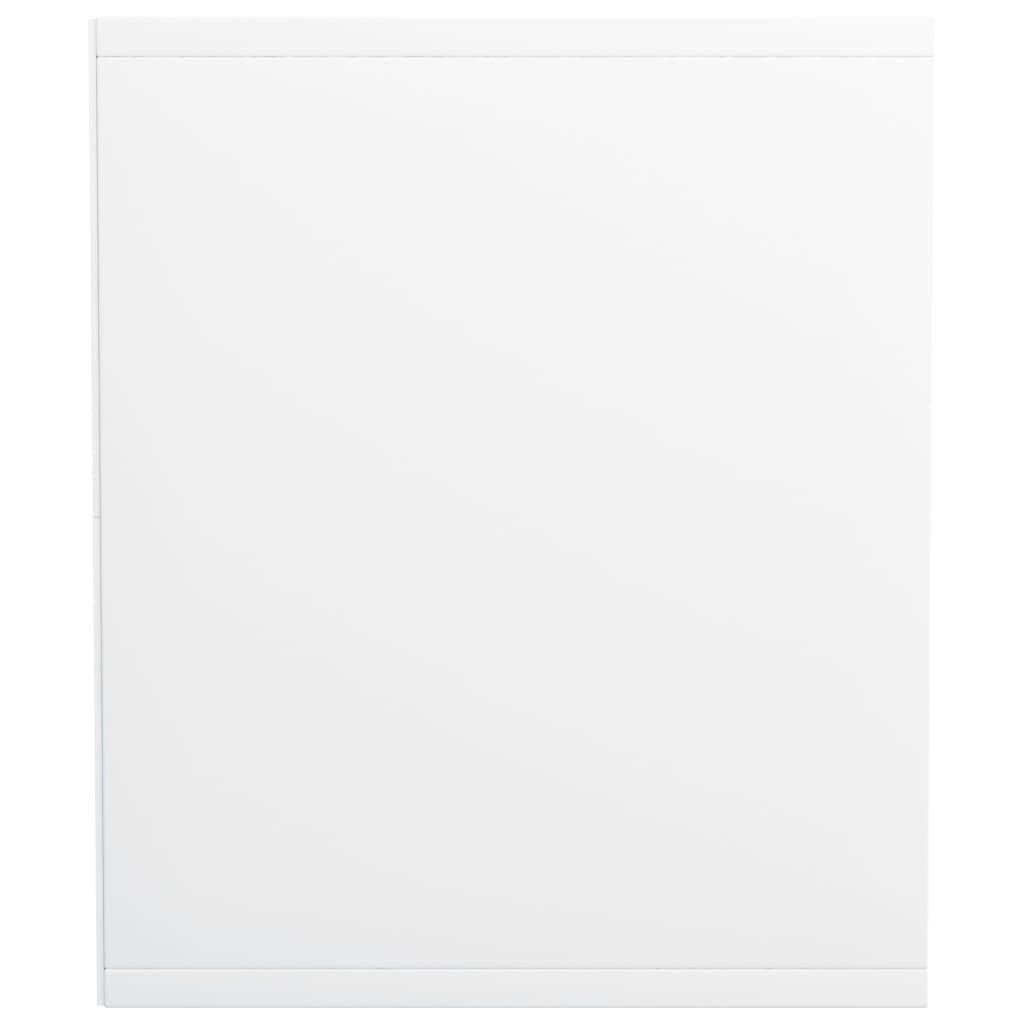 vidaXL Βιβλιοθήκη/Έπιπλο Τηλεόρασης Λευκό 36x30x143 εκ. Επεξ. Ξύλο