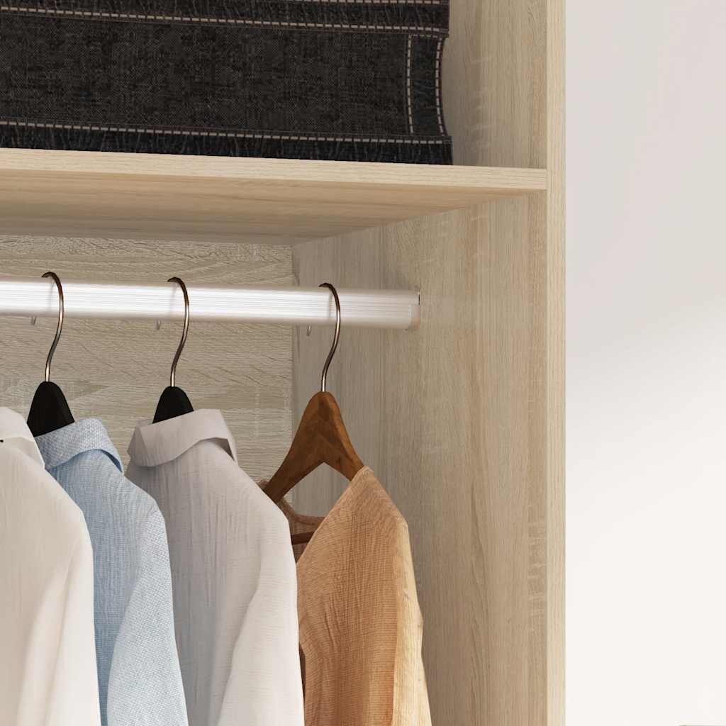 vidaXL Ντουλάπα Χρώμα Sonoma Δρυς 50 x 50 x 200 εκ. από Επεξ. Ξύλο