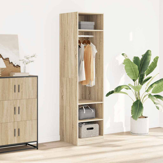 vidaXL Ντουλάπα Χρώμα Sonoma Δρυς 50 x 50 x 200 εκ. από Επεξ. Ξύλο