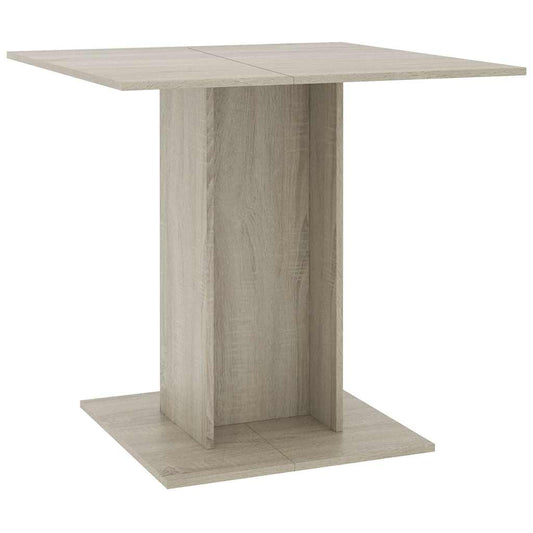 vidaXL Τραπεζαρία Sonoma Δρυς 80 x 80 x 75 εκ. από Μοριοσανίδα