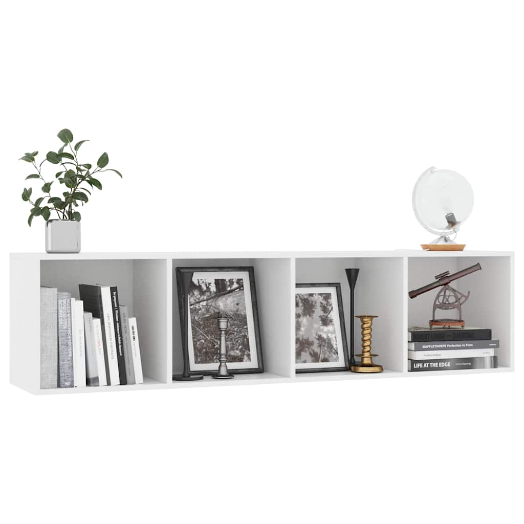 vidaXL Βιβλιοθήκη/Έπιπλο Τηλεόρασης Λευκό 143 x 30 x 36 εκ.