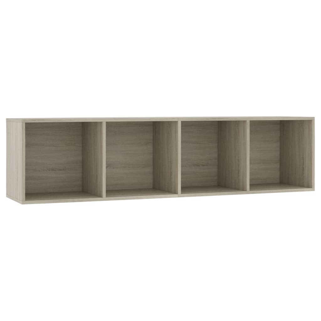 vidaXL Βιβλιοθήκη/Έπιπλο Τηλεόρασης Sonoma Δρυς 143 x 30 x 36 εκ.