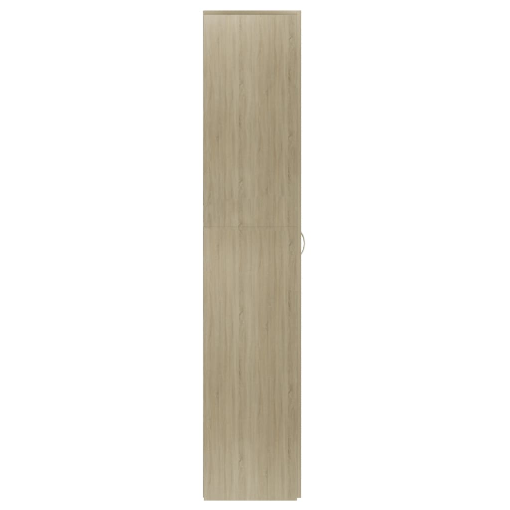 vidaXL Παπουτσοθήκη Sonoma Δρυς 80 x 35,5 x 180 εκ. από Επεξ. Ξύλο