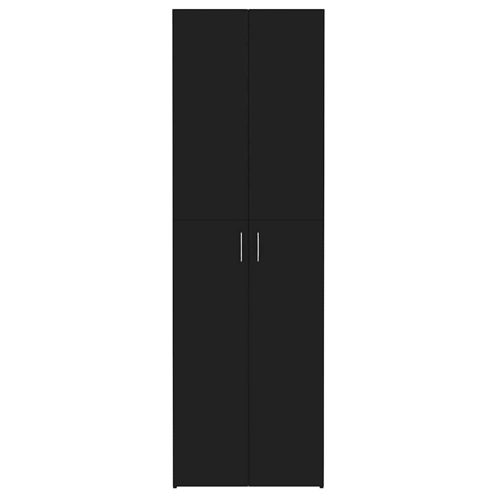 vidaXL Ντουλάπα Γραφείου Μαύρη 60 x 32 x 190 εκ. από Επεξ. Ξύλο